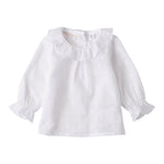 Minibanda Camicia Tinta Unita con Colletto per Neonata 3B700 BIANCO MINIBANDA 