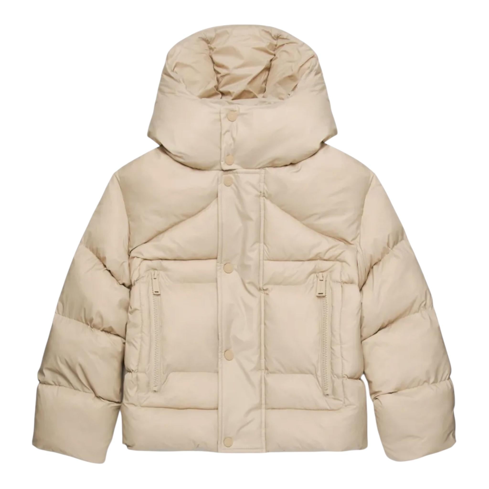 DSQUARED2 giubbino tinta unita cn cappuccio Beige per Bambina DQ2663 BEIGE DSQUARED2 