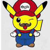 Mousse T-Shirt Tinta Unita con Stampa per Bambino PIKAMARIOO BIANCO MOUSSE 
