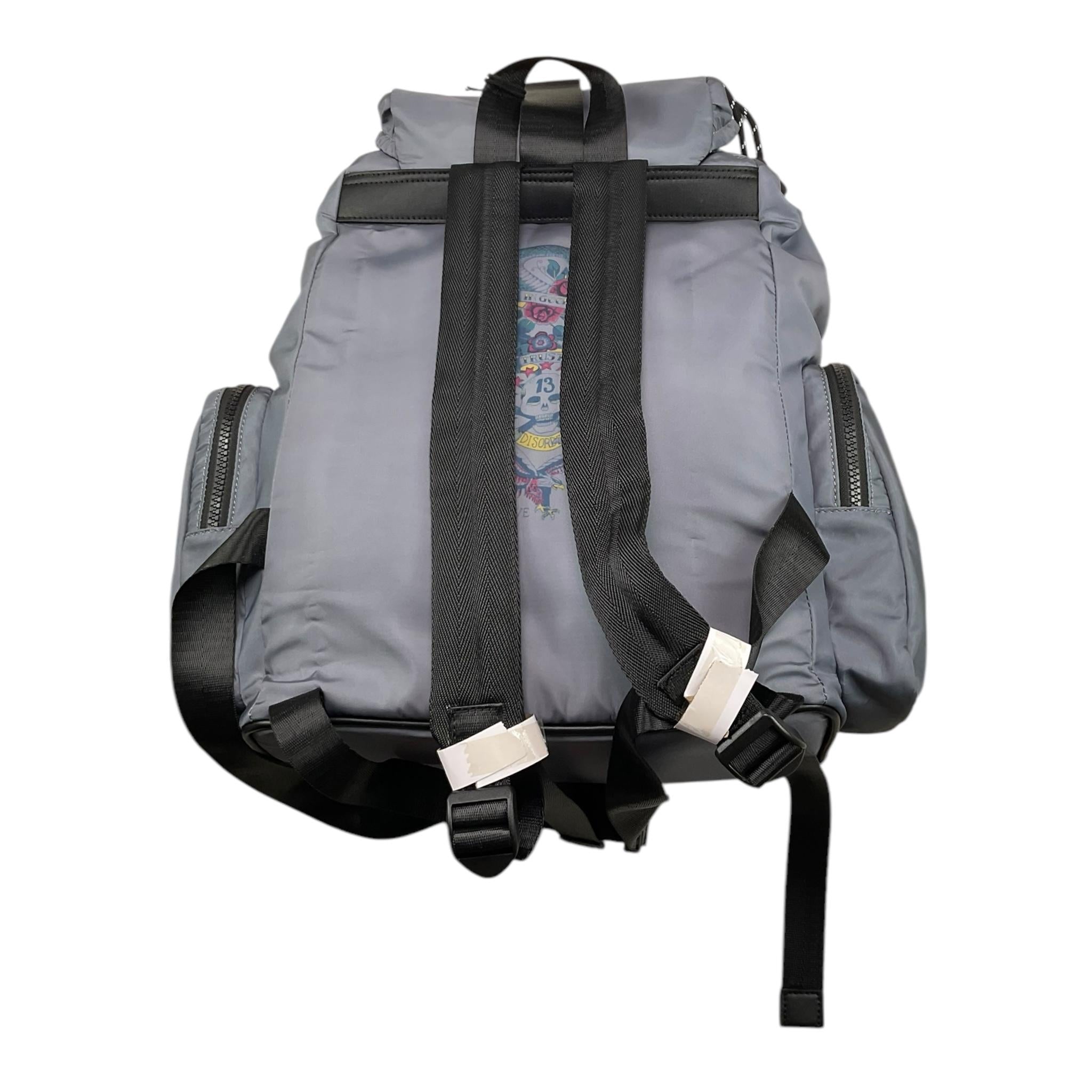 JOHN RICHMOND zaino tinta unita con stampa logo Grigio per Bambino RBA25135ZA GRIGIO JOHN RICHMOND 