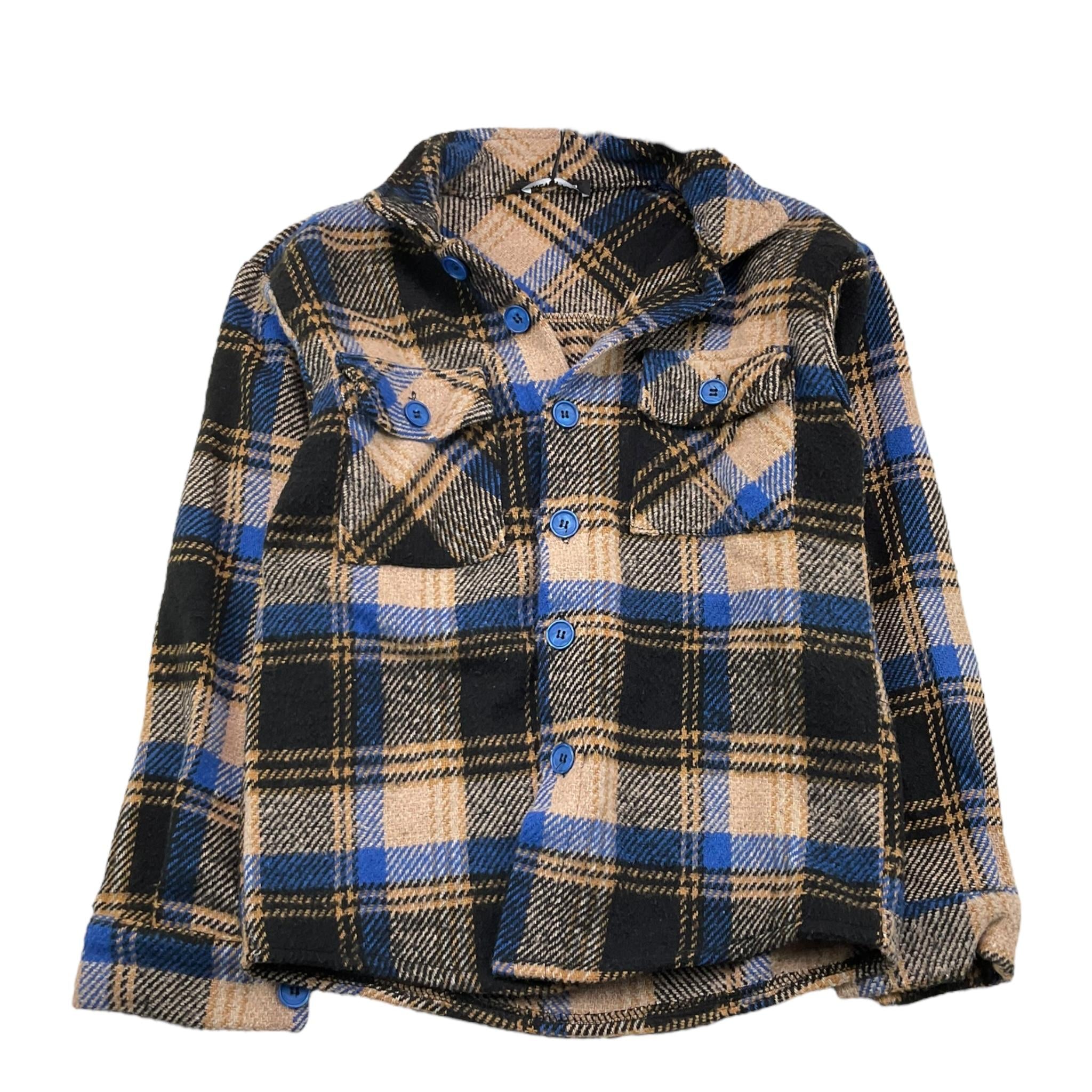 NEVER TOO camicia tricolore con fantasia manica lunga Beige per Bambino NT1418B BEIGE NEVER TOO 