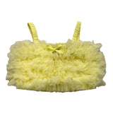 Angel'S Face Top Straps Solid Color With Yellow Tulle For Baby Girl