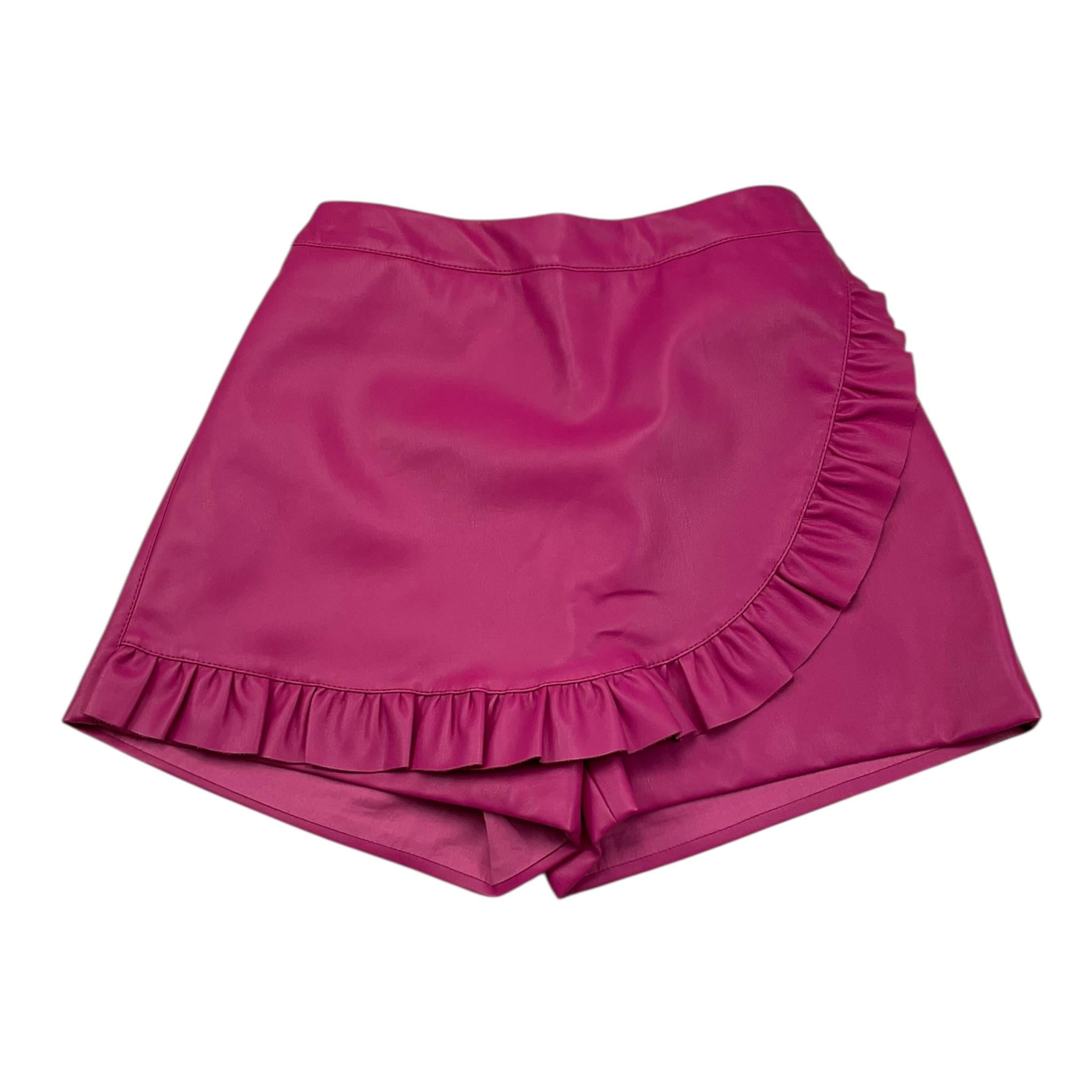 PHILOSOPHY short tinta unita in ecopelle Fuxia per Bambina PFBE003 FUXIA PHILOSOPHY 