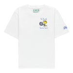 SAINT BARTH t-shirt girocollo tinta unita con stampa Bianco per Bambino CAM0001 BIANCO SAINT BARTH 