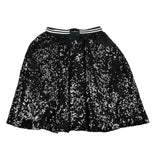 John Richmond Gonna Tinta Unita con Paillettes per Bambina RGP26195GO NERO JOHN RICHMOND 