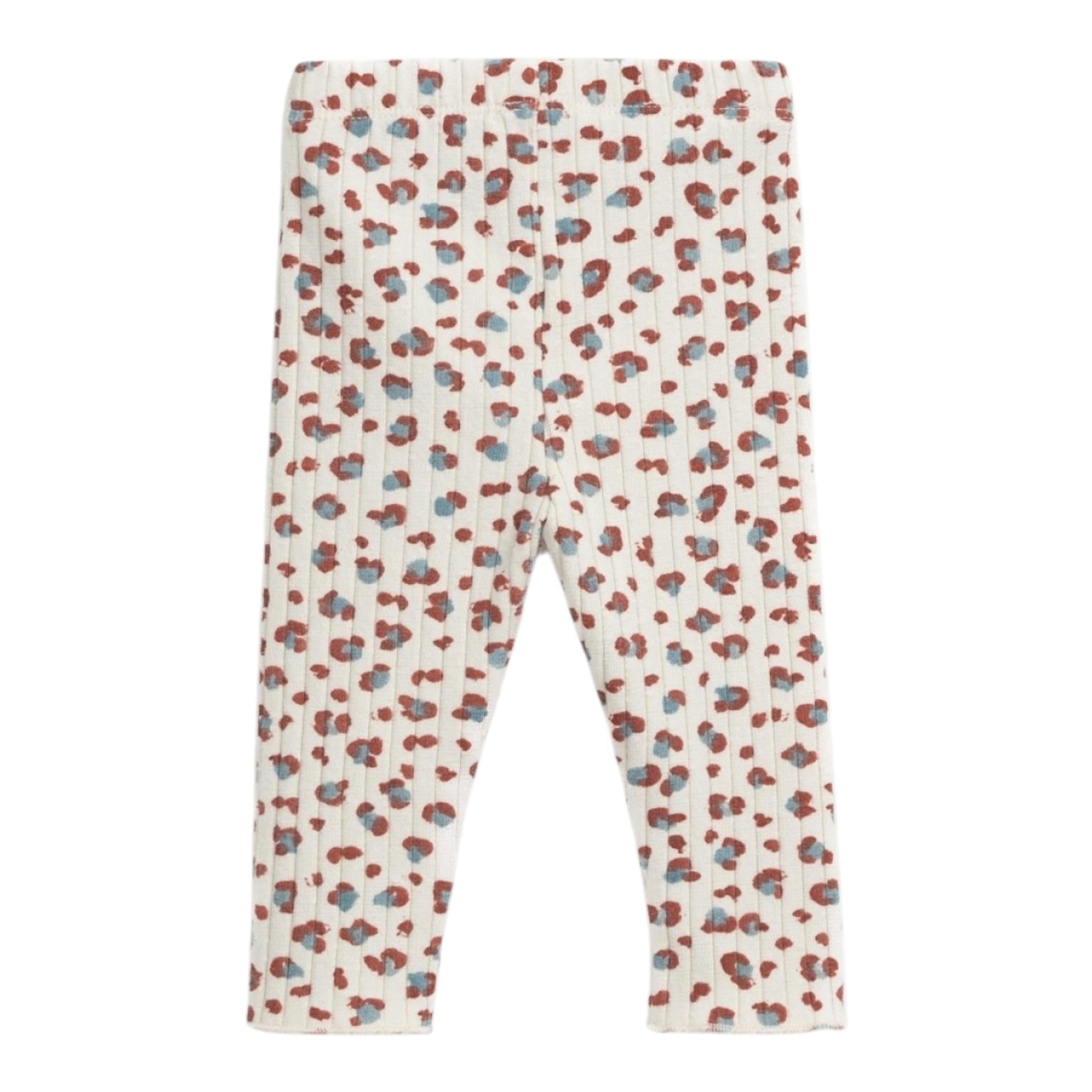 PLAY UP leggins tinta unita con fantasia maculata Panna per Bambina PA022AP11653 PANNA PLAY UP 