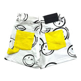 Marc Jacobs Shorts Plain With Smile Print And Adjustable Waist White For Baby Girls