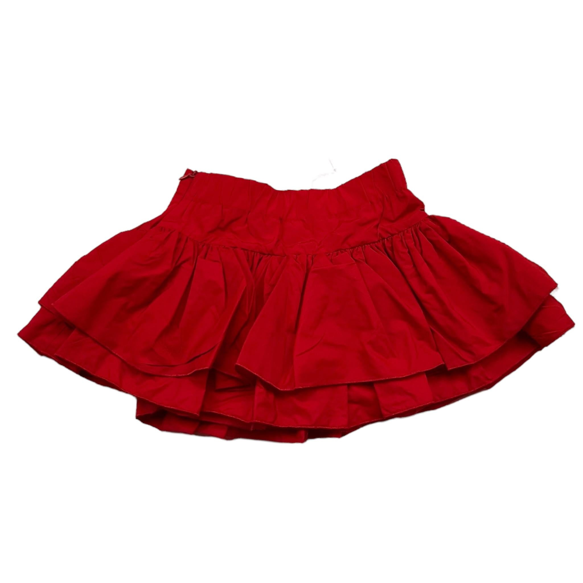 LE BEBE' gonna tinta unita con elastico in vita Rosso per Bambina LBG5590J ROSSO LE BEBE' 