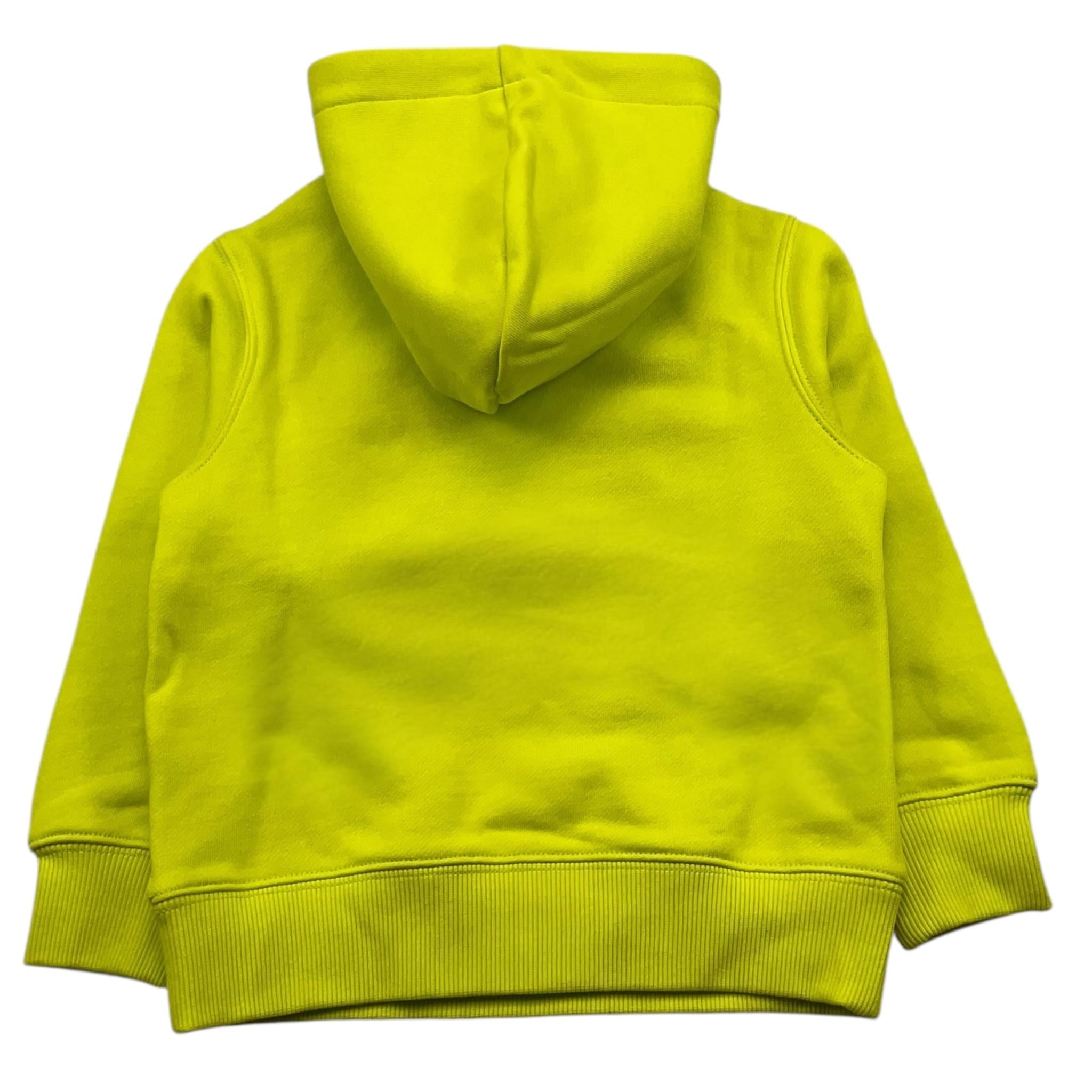SUN68 felpa con cappuccio tinta unita con logo Verde acido per Neonato F44304N VERDE ACIDO SUN68 