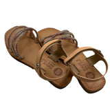 Gioseppo Sandals Solid Color Glitter And Multicolor Strap For Girls
