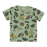 I Do T-Shirt Girocollo Tinta Unita con Stampa per Neonato 4B460 VERDE I DO 