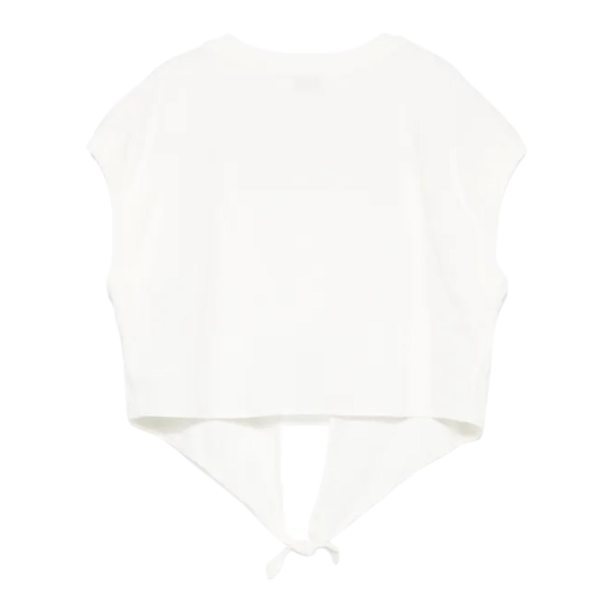 Pinko T-Shirt Girocollo Tinta Unita con Logo per Bambina KFTS004 BIANCO PINKO 
