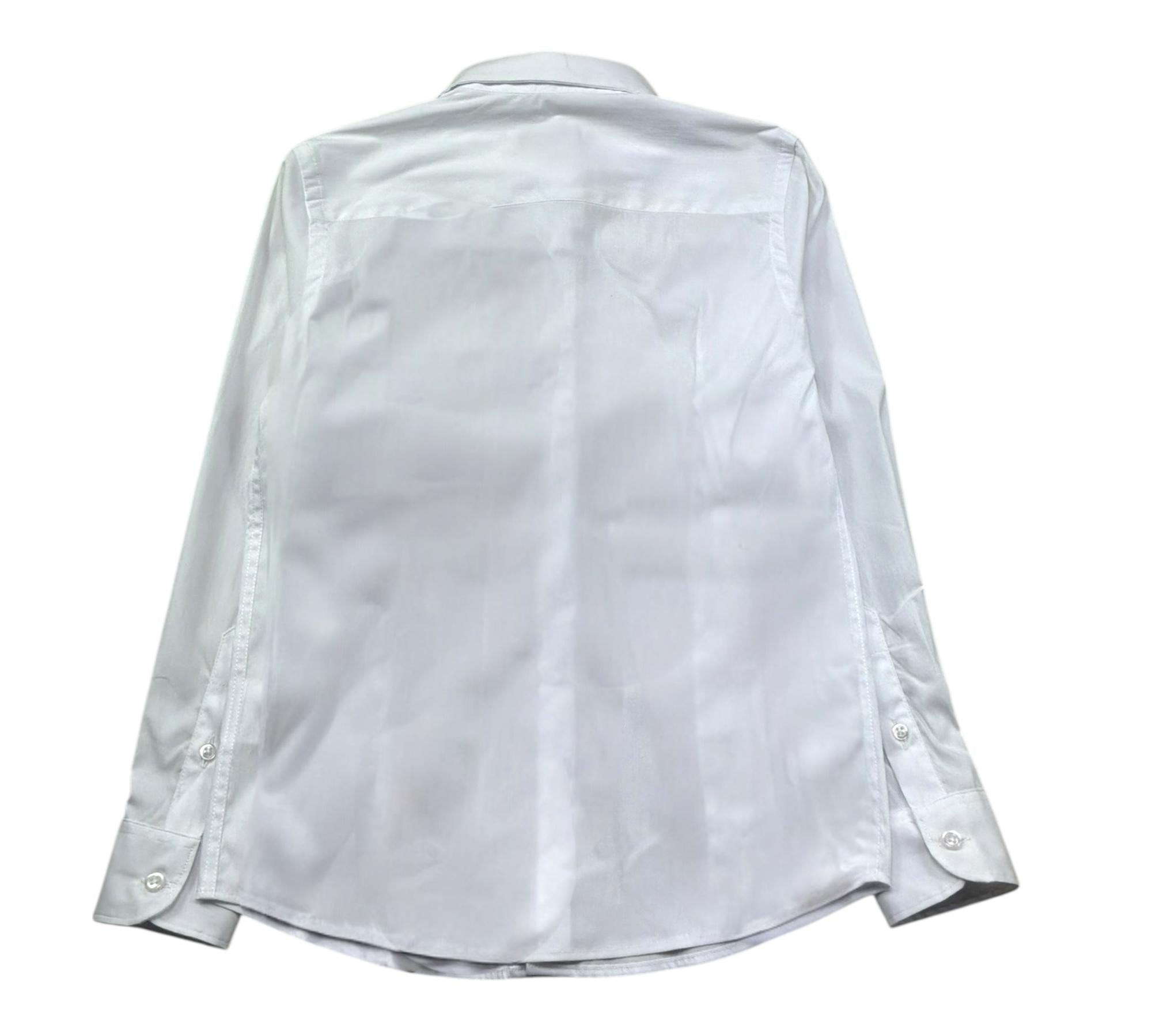 Paolo Pecora Camicia Manica Lunga Tinta Unita per Bambino PP4226 BIANCO PAOLO PECORA 