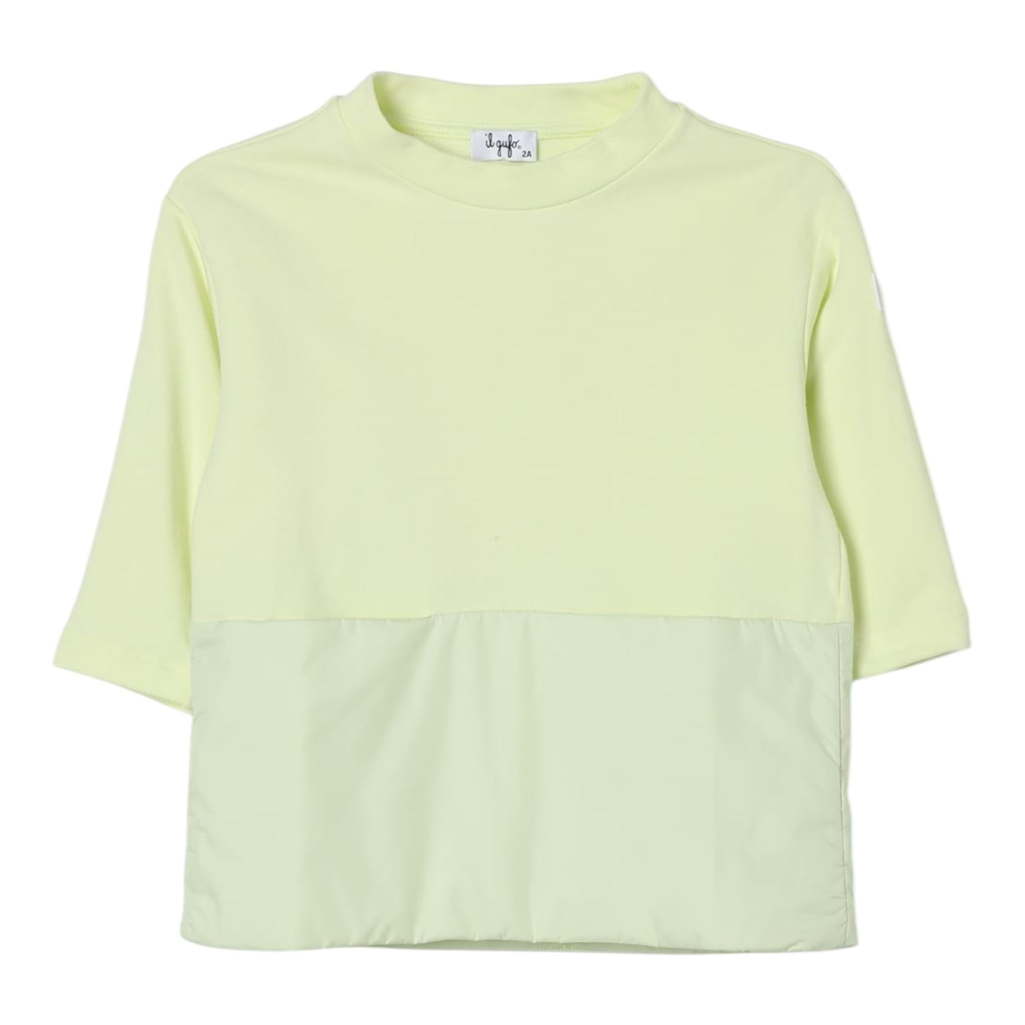 IL GUFO abito manica lunga tinta unita Giallo per Bambina A24VL589M0100J GIALLO IL GUFO 