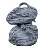 Chicco Plain Blue Baby Booties