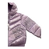 REFRIGUE giubbino tinta unita con cappuccio e stampa logo Lilla per Neonata 2881O00003XX LILLA REFRIGUE 