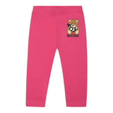 Moschino Leggins Tinta Unita con Logo per Neonata MFP032 FUXIA MOSCHINO 