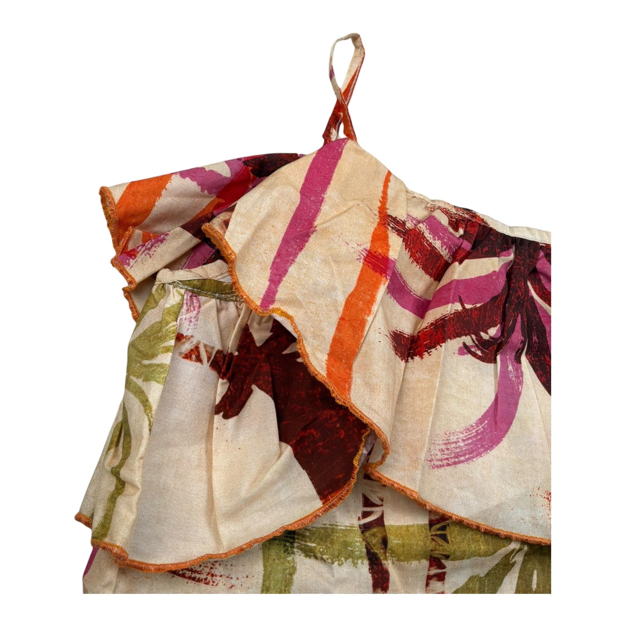 Mariuccia Top Bretelline Stampa Fantasia per Bambina MMBT338 BEIGE MARIUCCIA 