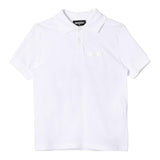 Dsquared2 Polo Shirt Solid Color With Print White For Boys
