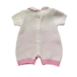 I Delfi Pagliaccetto Bicolore con Logo per Neonata 25P5028 BIANCO/ROSA I DELFI 