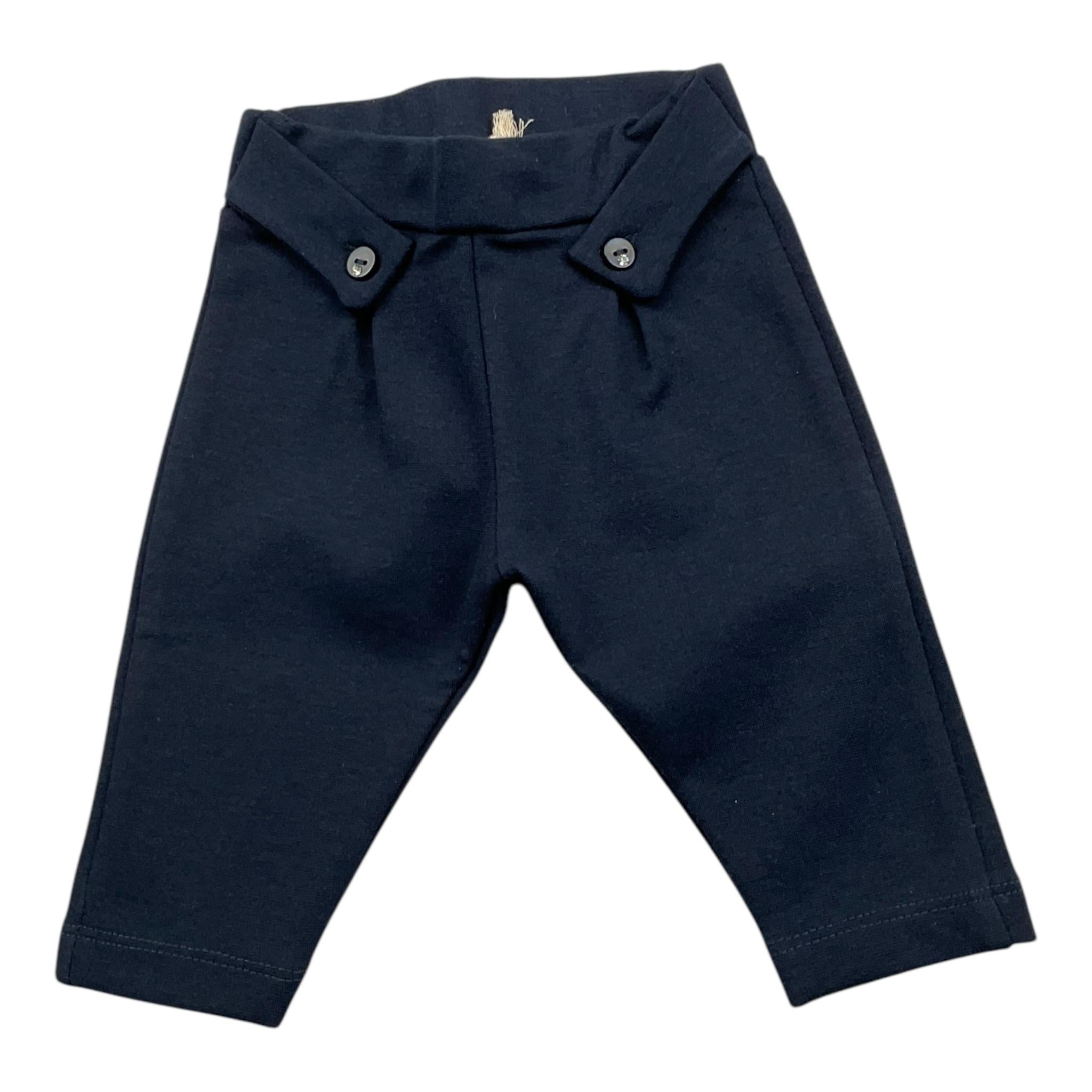 EMC leggins tinta unita con bottoni Blu per Neonata BZ7093 BLU EMC 