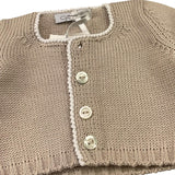 Colibri Completo 2 Pezzi Coprispalle-Salopette Tinta Unita per Neonata CORDA BEIGE COLIBRI 