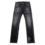 DSQUARED2 jeans tinta unita con strappi Nero per Bambino DQ0236X NERO DSQUARED2 