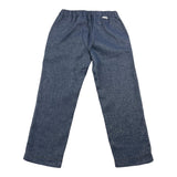 Distrett Denim Fabric Pants Solid Color With Elastic Waist Blue For Boys
