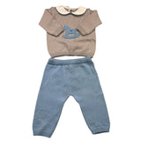 BABY LORD completo3 pezzi maglia-pantalone-babbucce Azzurro per Neonato 522 AZZURRO BABY LORD 