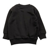 YOSHII felpa girocollo tinta unita con stampa Nero per Neonato YSH022 NERO YOSHII 