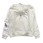 MCU felpa tinta unita con cappuccio e brillantini Bianco per Bambina MCUK6001 BIANCO MCU 