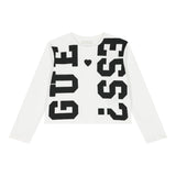 GUESS shirt girocollo tinta unita con stampe Bianco per Bambina J4YI03K8HM4 BIANCO GUESS 