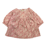 Babe & Tess Camicia Tinta Unita con Stampa Fiori per Bambina 03518078 ROSA BABE & TESS 