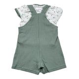 Calamaro Completo 2 Pezzi T-Shirt-Salopette per Neonato 17936 VERDE CALAMARO 