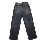MOSCHINO jeans tinta unita con girovita regolabile Nero per Bambino HUP08O NERO MOSCHINO 