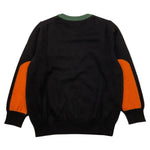 SUN68 maglia girocollo tinta unita con ricamo logo Nero per Neonato K44330 NERO SUN68 
