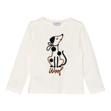 MAYORAL shirt girocollo tinta unita con stampa Bianco per Neonato 4068N BIANCO MAYORAL 