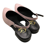 Gallucci Solid Color Sandal Model Pink Toe For Girls