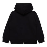 Diesel Felpa con Zip E Cappuccio Tinta Unita con Logo per Bambino J02244 NERO DIESEL 