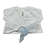M+E' T-Shirt Girocollo Tinta Unita con Stampa per Neonata UE1262 BIANCO M+E' 