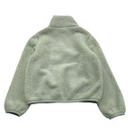 K-WAY felpa tinta unita con zip in pile reversibile Verde per Bambino K8136XW VERDE K-WAY 