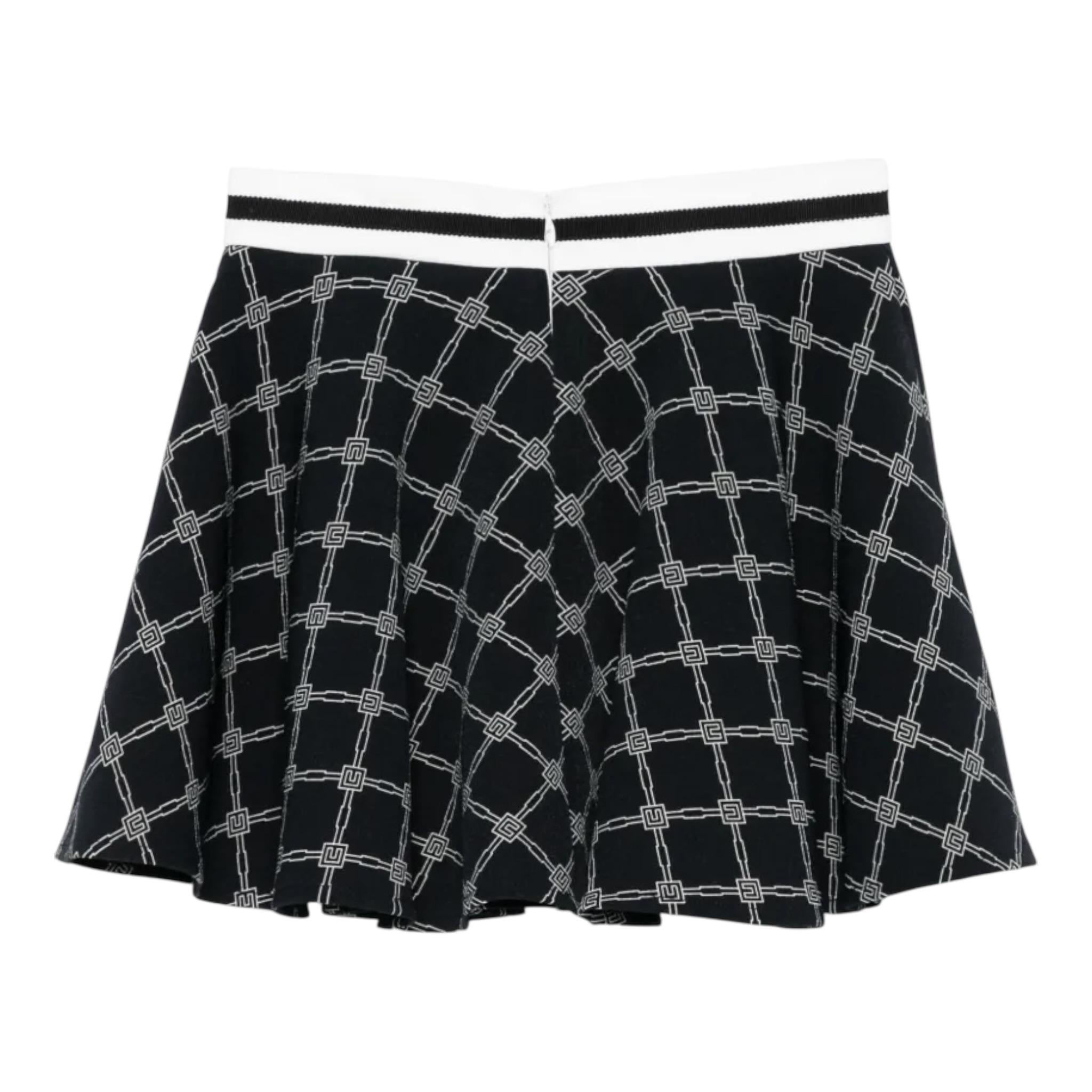 Elisabetta Franchi Gonna Tinta Unita con Elastico In Vita per Bambina EFG185 NERO ELISABETTA FRANCHI 