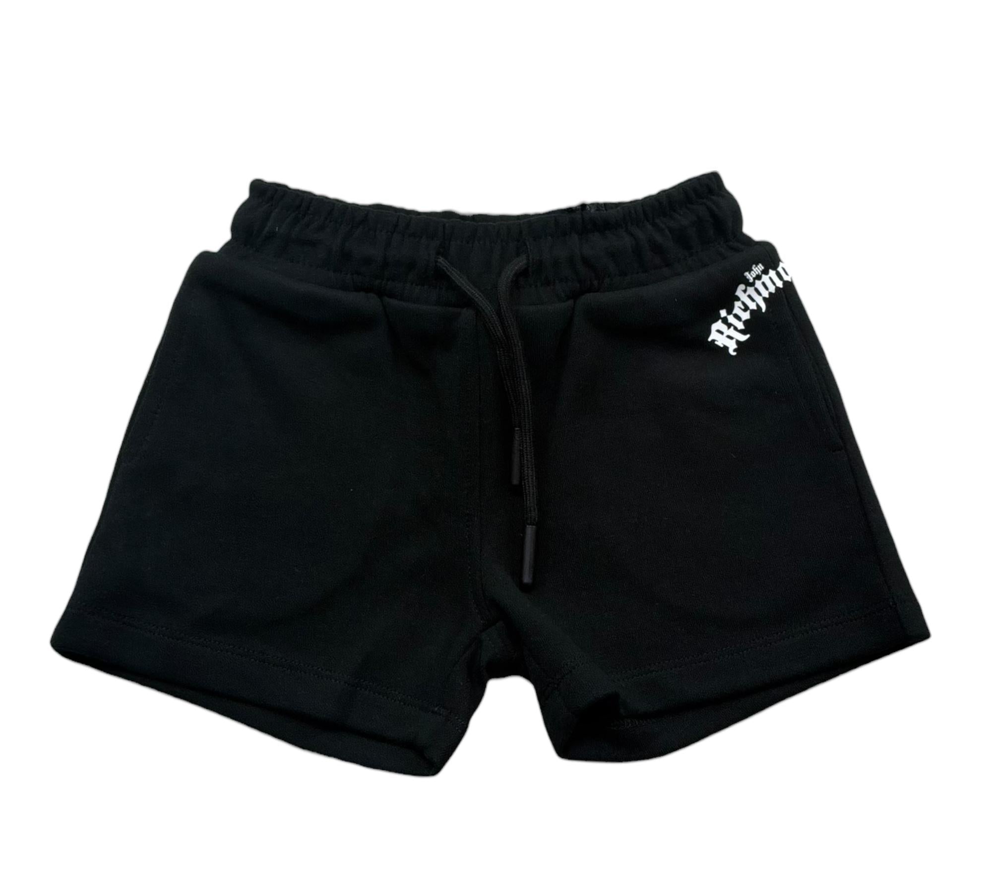 John Richmond Bermuda Tinta Unita con Logo per Neonato RIP26080BE NERO JOHN RICHMOND 