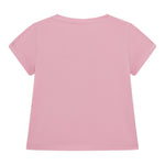 Guess T-Shirt Girocollo Tinta Unita con Stampa per Neonata A5GI03K6YW4 ROSA GUESS 