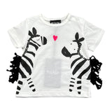 Please T-Shirt Girocollo tinta unita con Stampa Bianco per Neonata MBF4030G20 BIANCO PLEASE 