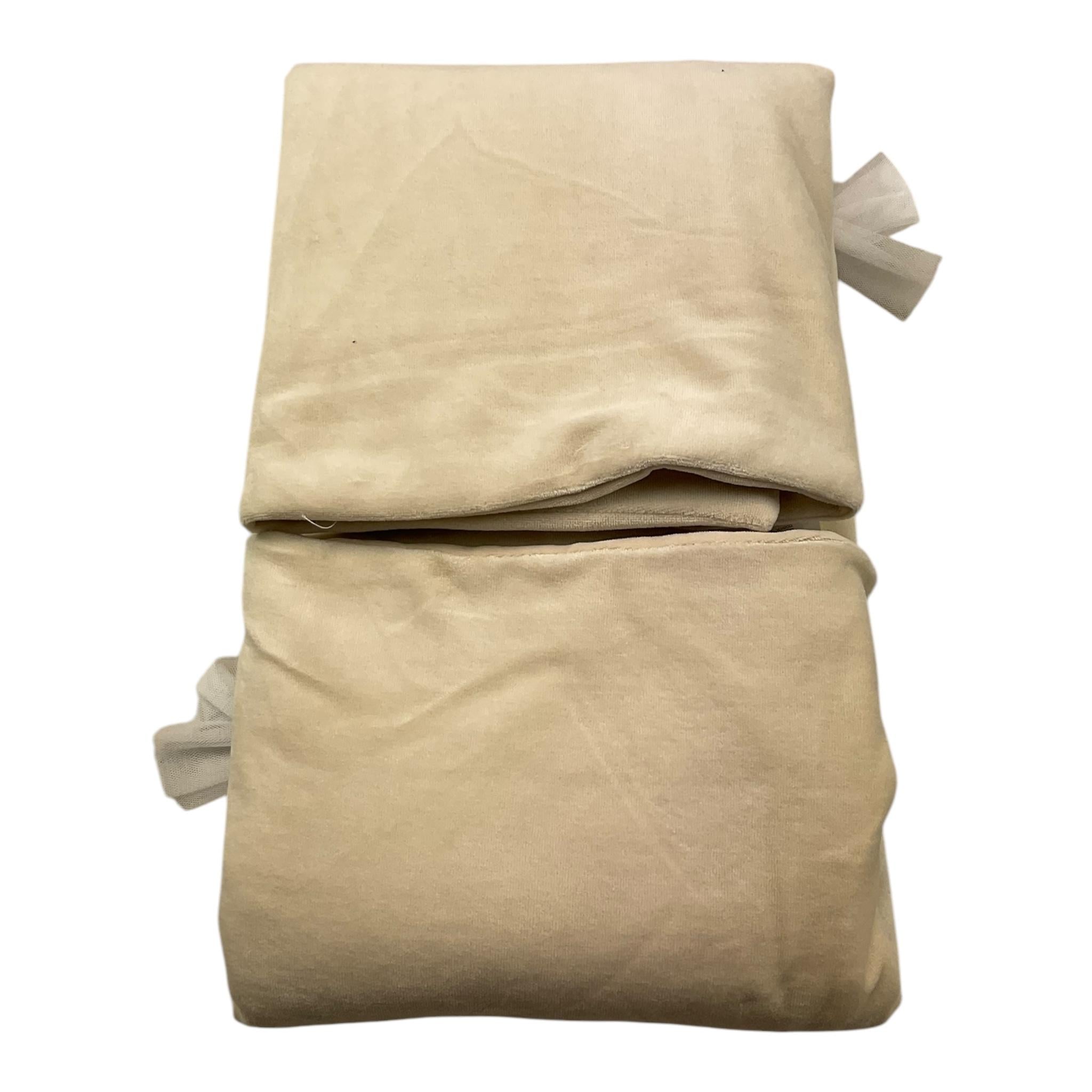 LE BEBE' coperta in ciniglia tinta unita con fiocco Beige per Neonata LBG5950 BEIGE LE BEBE' 