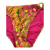 4Giveness 2-Piece Solid Color Swimsuit with Pink Bandeau and Briefs for Girls