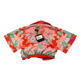 F**K Orange Print Half Sleeve Shirt for Girls