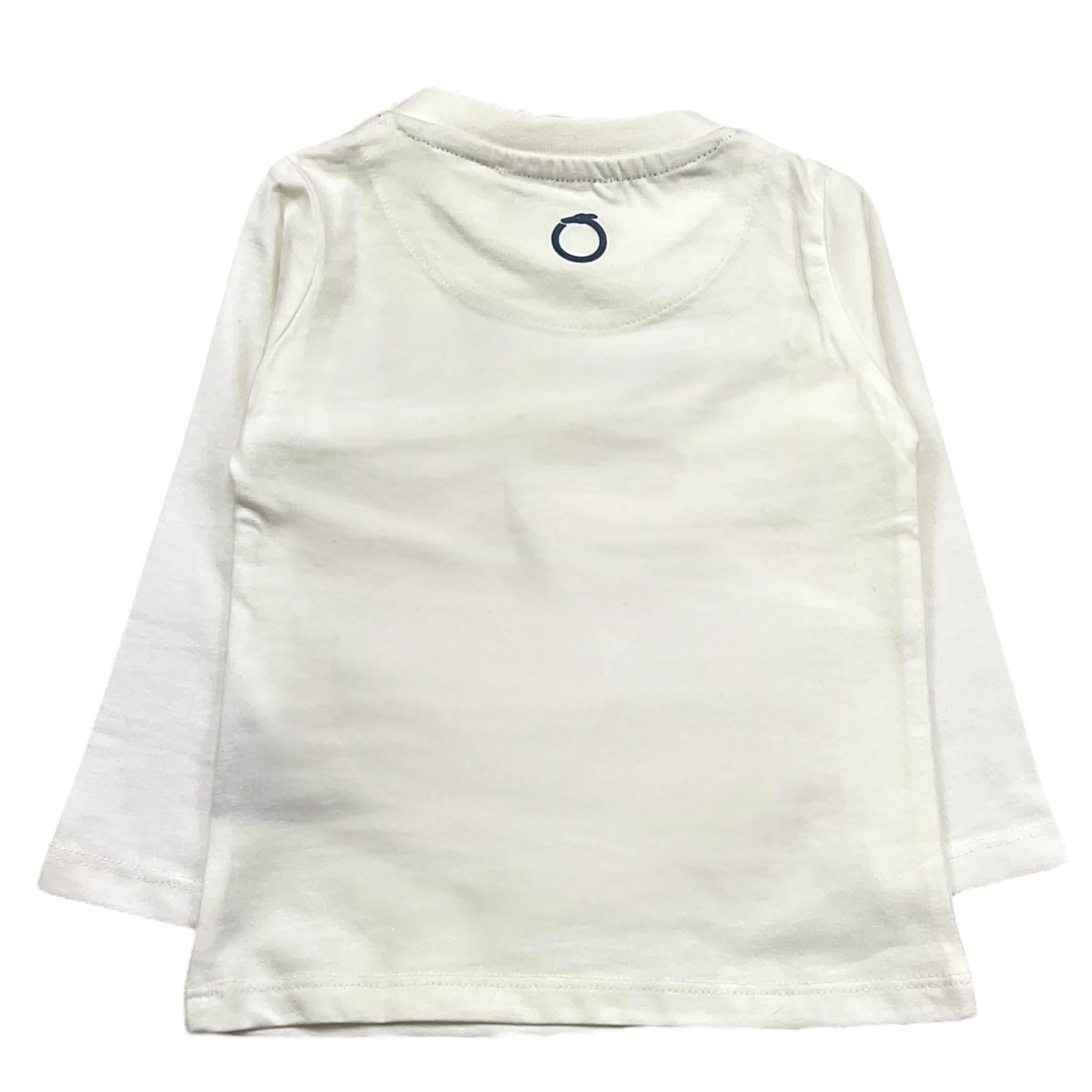 TRUSSARDI shirt girocollo tinta unita cn stampa in contrasto Bianco per Neonato TIA24085TSN BIANCO TRUSSARDI 
