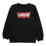 LEVI'S felpa chiusa girocollo tinta unita con stampa logo Nero per Bambino 8E9079 NERO LEVI'S 